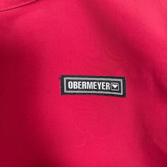 Obermeyer red hooded windbreaker jacket with adjustable hem mens S - Picture 4 of 11